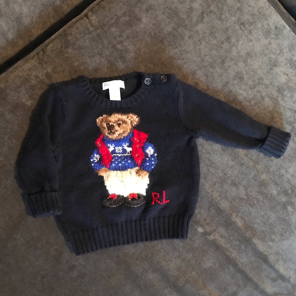 Ralph Lauren Baby Bear Sweater 6M